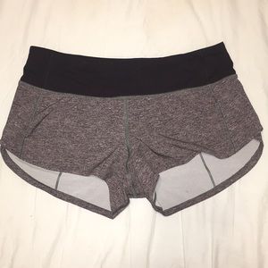 Lululemon speed shorts